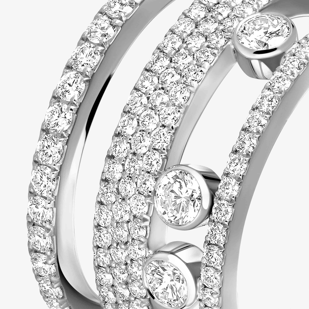 Bague Move Romane pavée, grand modèle