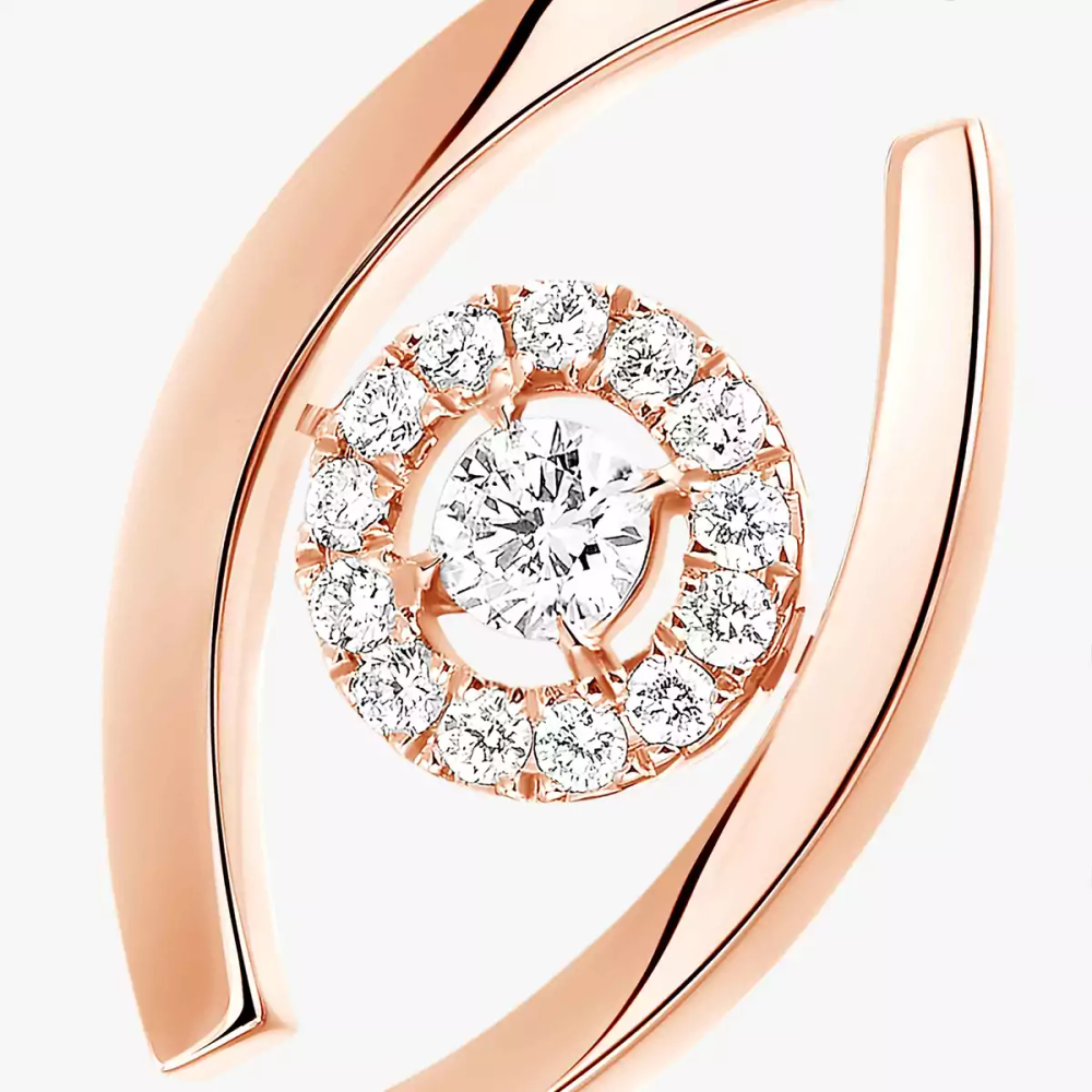 Bague Lucky Eye Bague diamant en or rose Lucky Eye