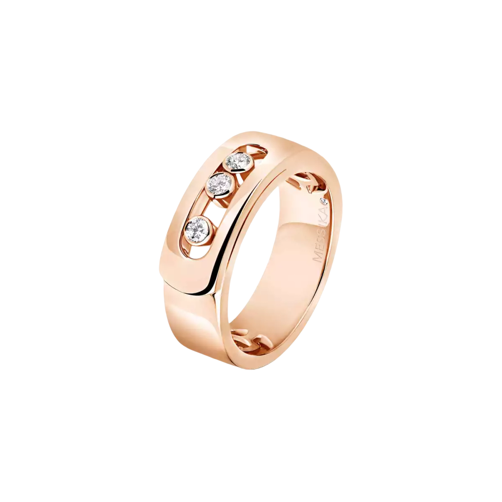 Bague Move Noa, petit modèle Bague diamant Move Noa en or rose 18 carats