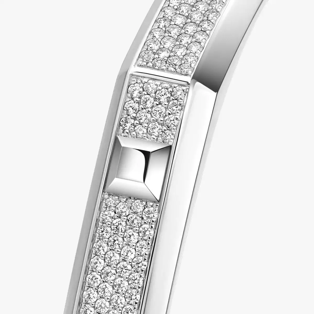 Bracelet Moderniste pavé, grand modèle