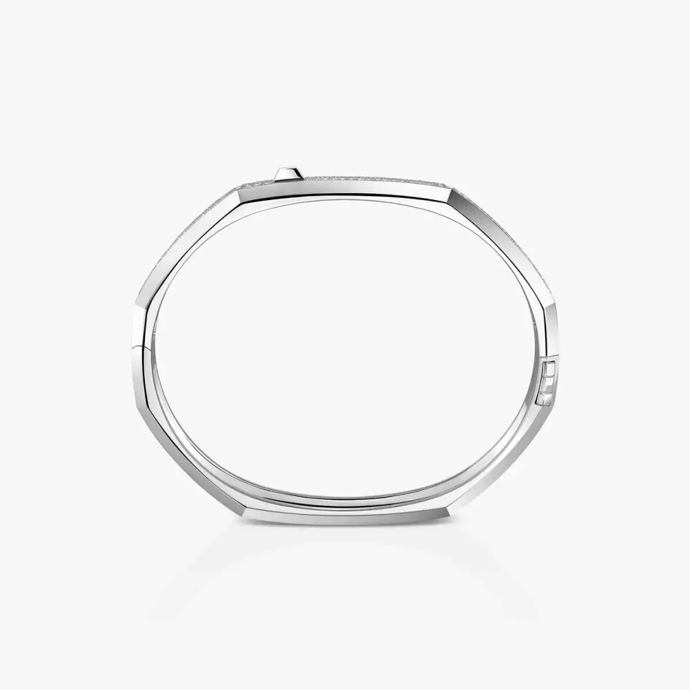Bracelet Moderniste pavé, grand modèle