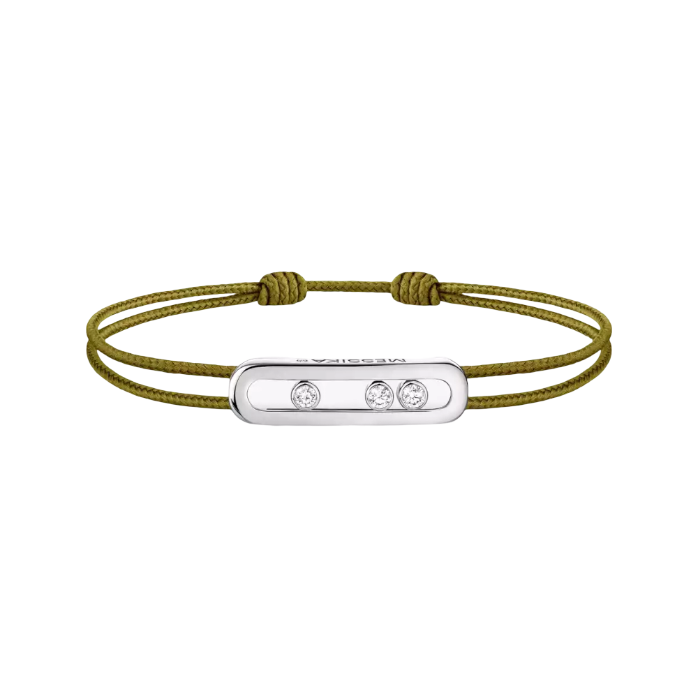 Bracelet cordon Messika Care(s) kaki