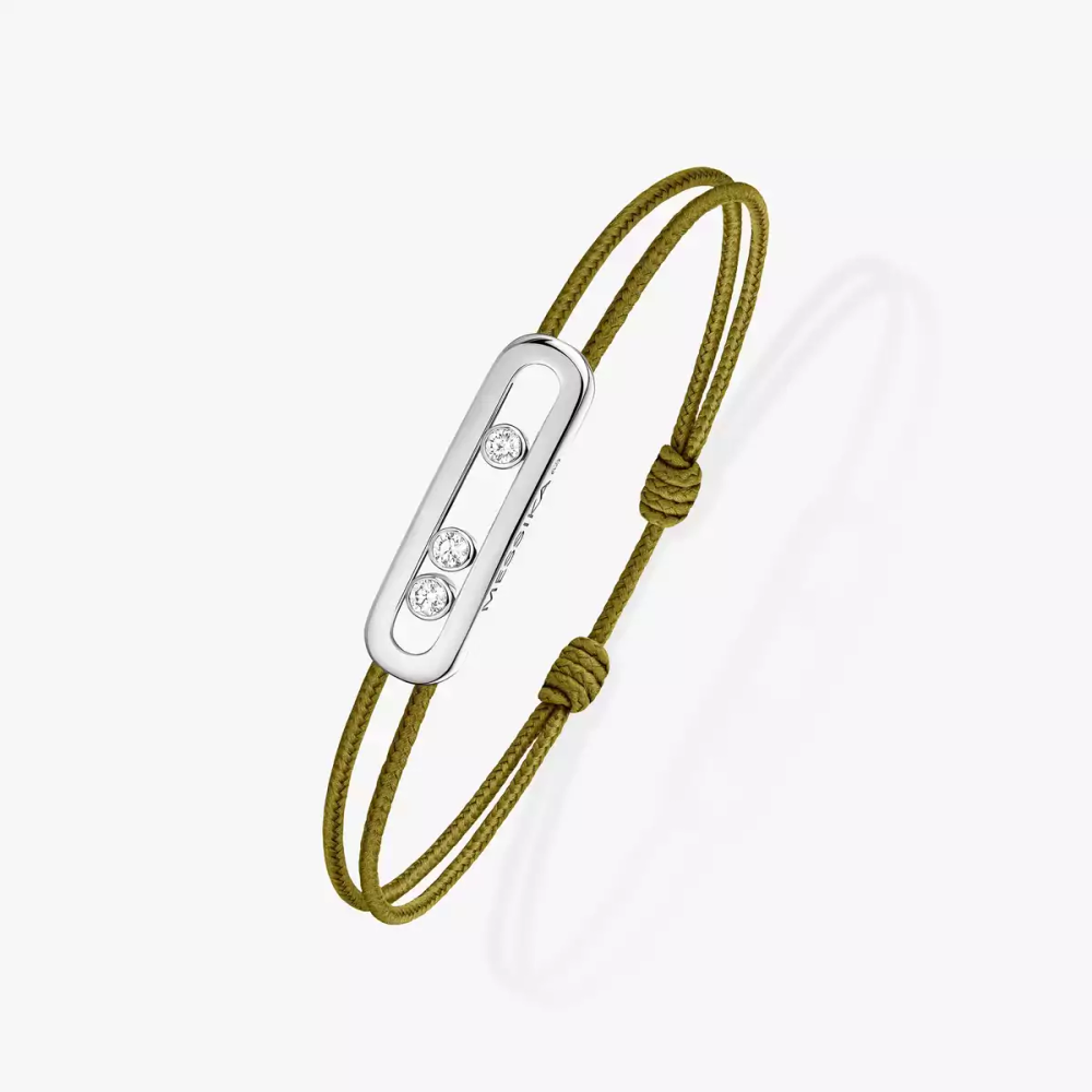Bracelet cordon Messika Care(s) kaki