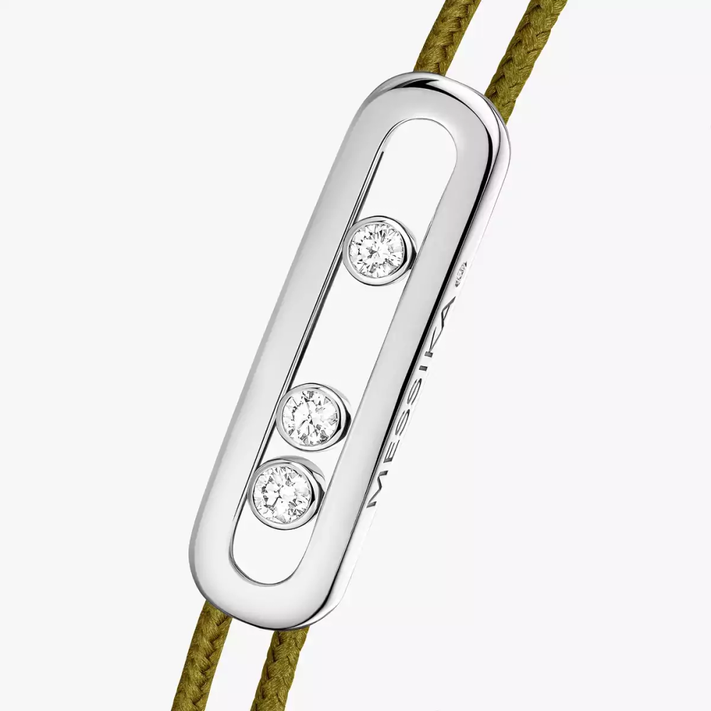 Bracelet cordon Messika Care(s) kaki