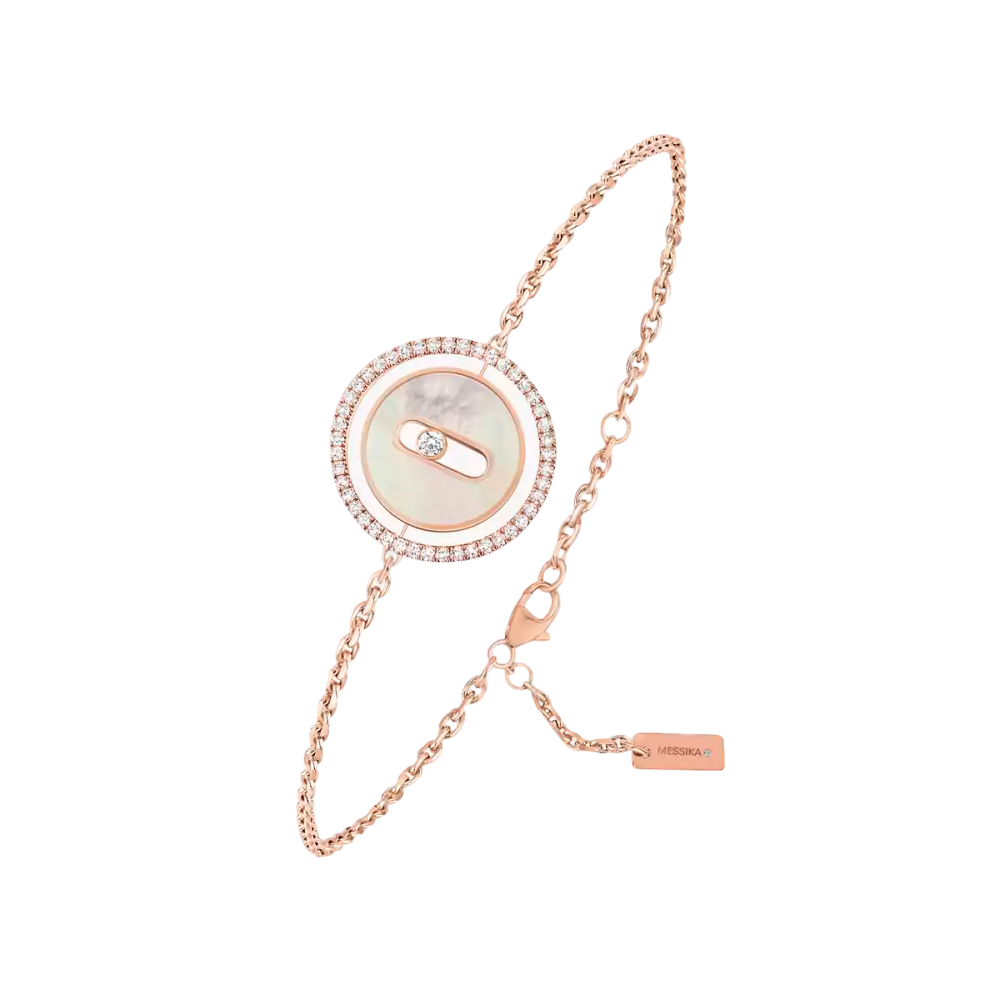 Bracelet Lucky Move nacre blanche, petit modèle