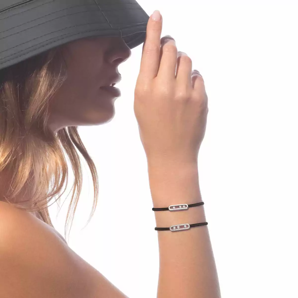 Bracelet cordon Messika Care(s) noir