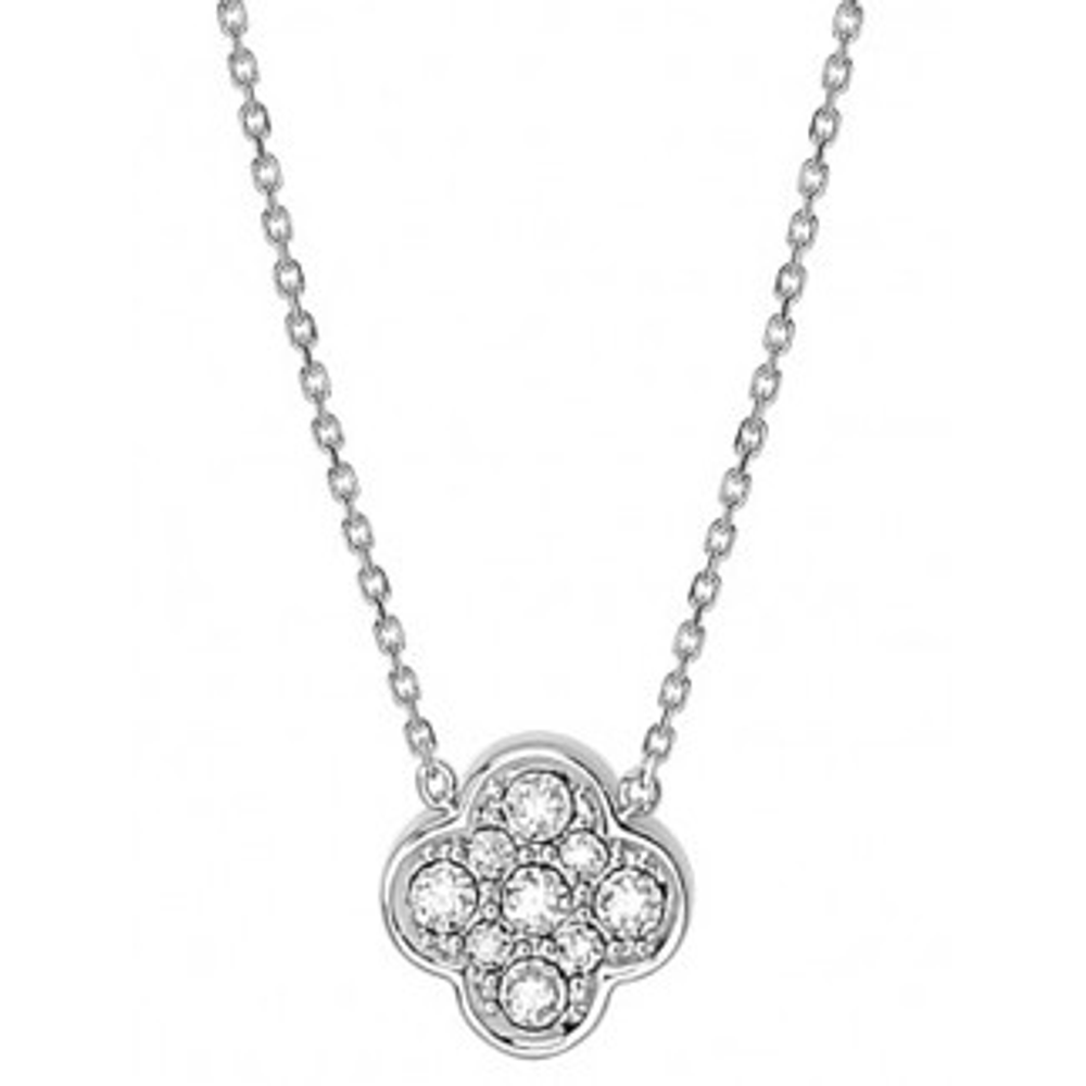 Collier, Diamants, Or Blanc