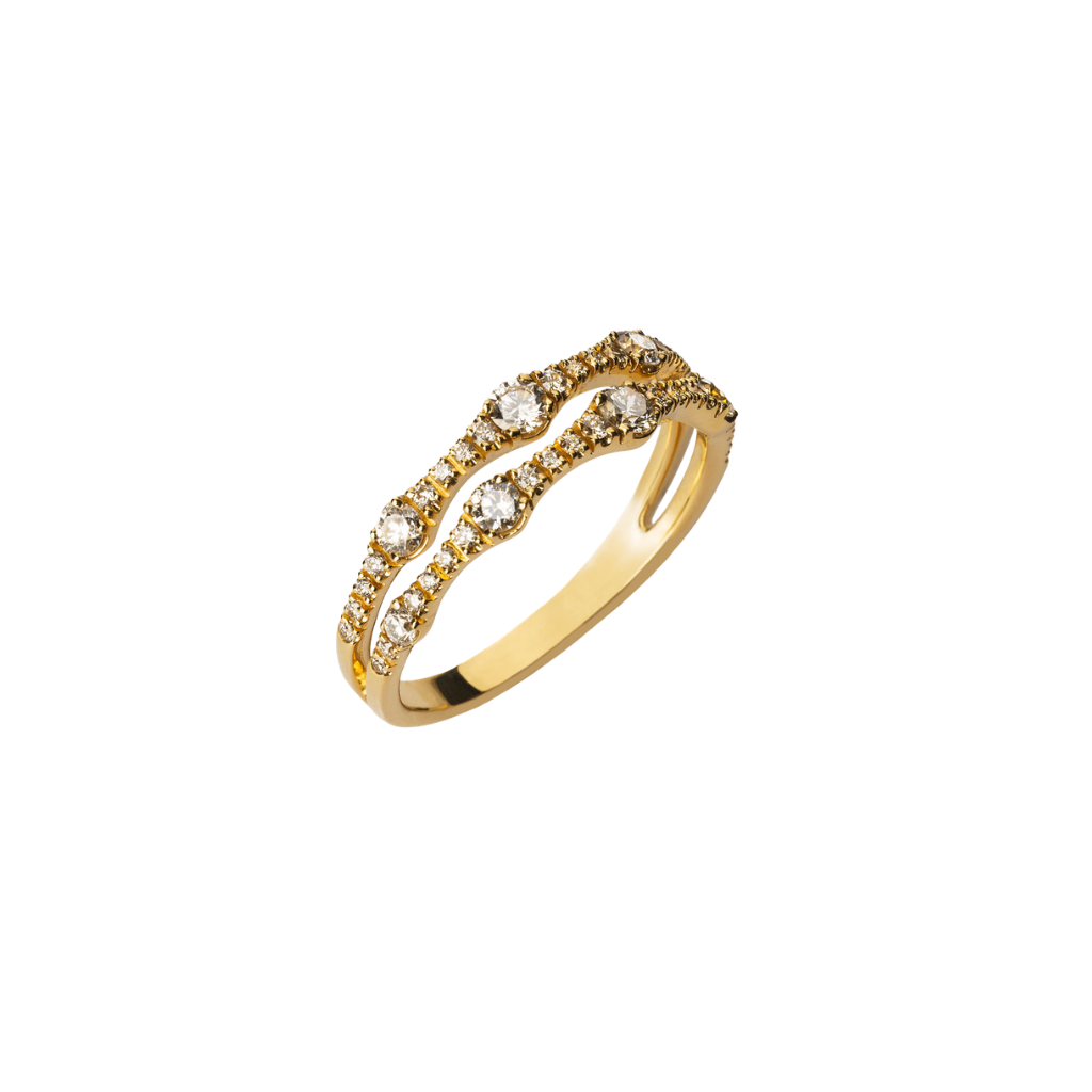 Bague Double Rangs