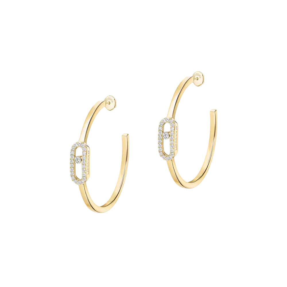 Boucles d'oreilles créoles Move Uno, petit modèle