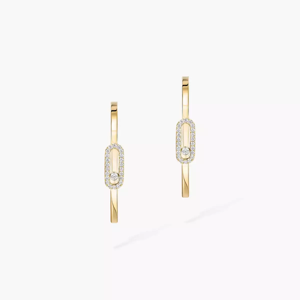 Boucles d'oreilles créoles Move Uno, petit modèle