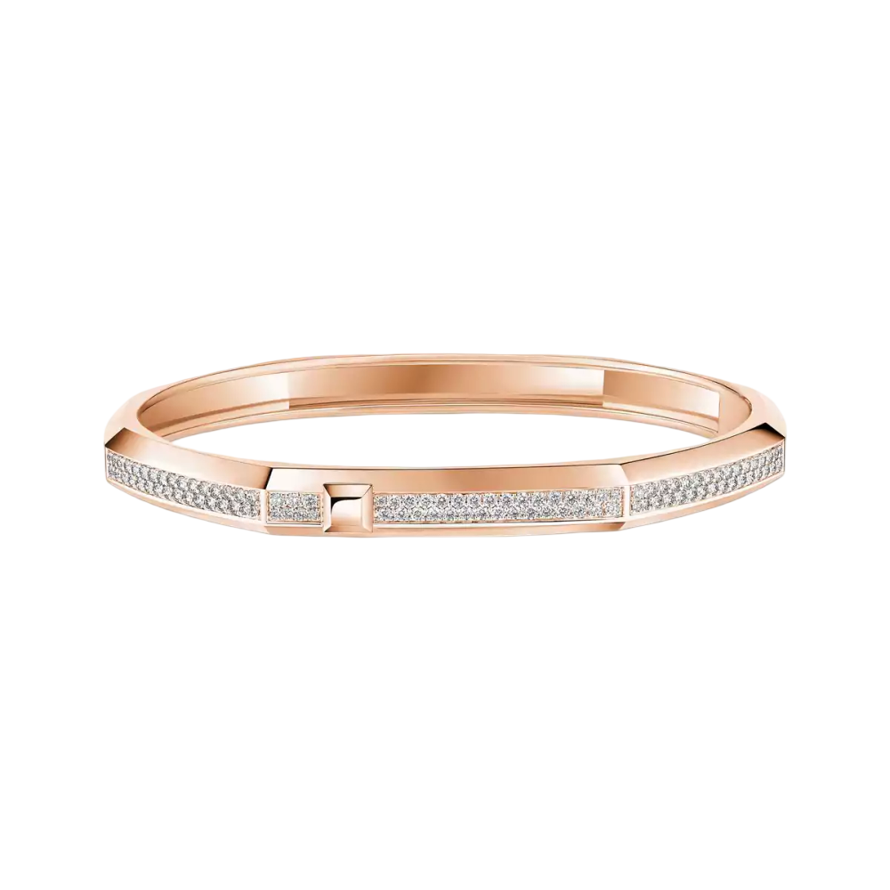 Bracelet Moderniste pavé, moyen modèle