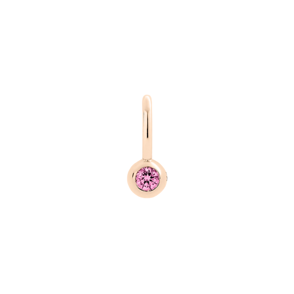 Pendentif Bollicine Or Rose & Saphir