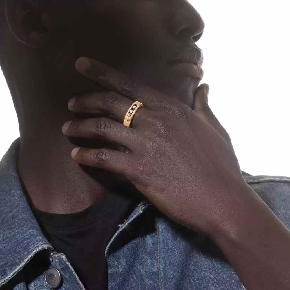 Bague Move Noa ciselée, petit modèle