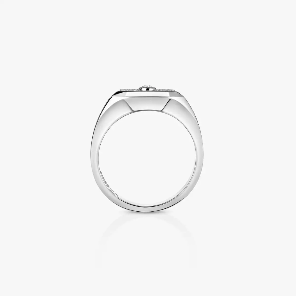 Bague chevalière Move Joaillerie pavée
