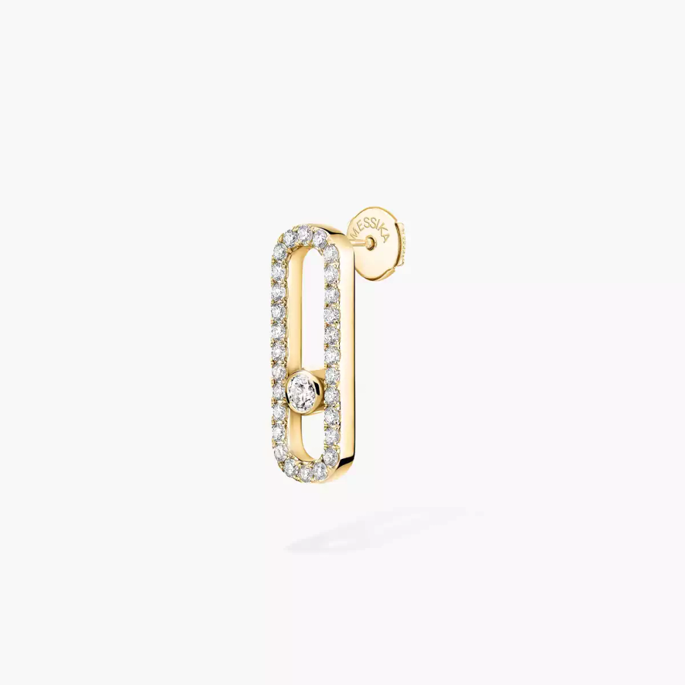 Mono boucle d'oreille droite Move Uno pavée
