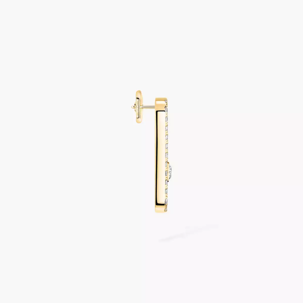 Mono boucle d'oreille droite Move Uno pavée