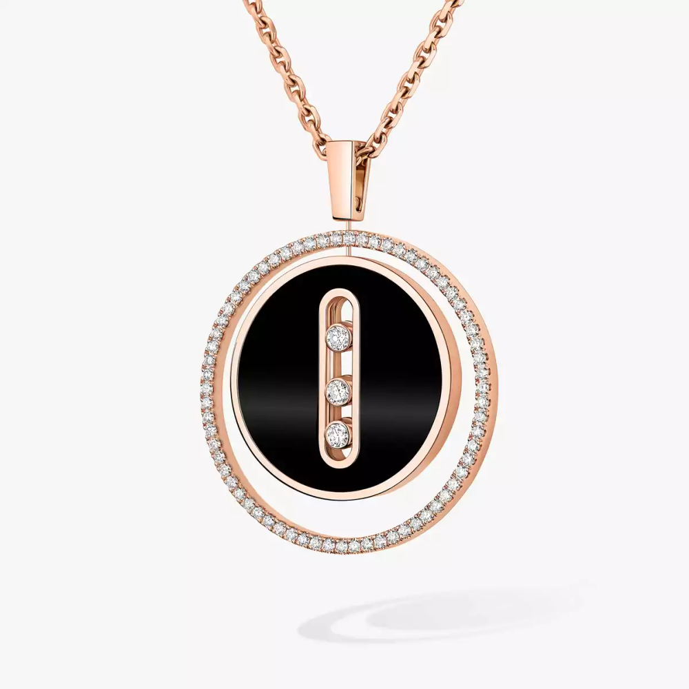 Collier onyx or rose Lucky Move MM
