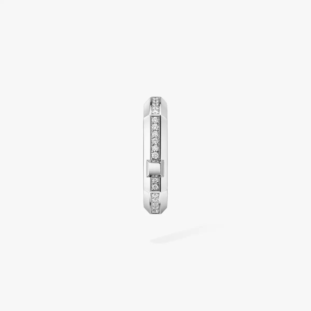 Mono boucle d'oreille Moderniste pavée, petit modèle