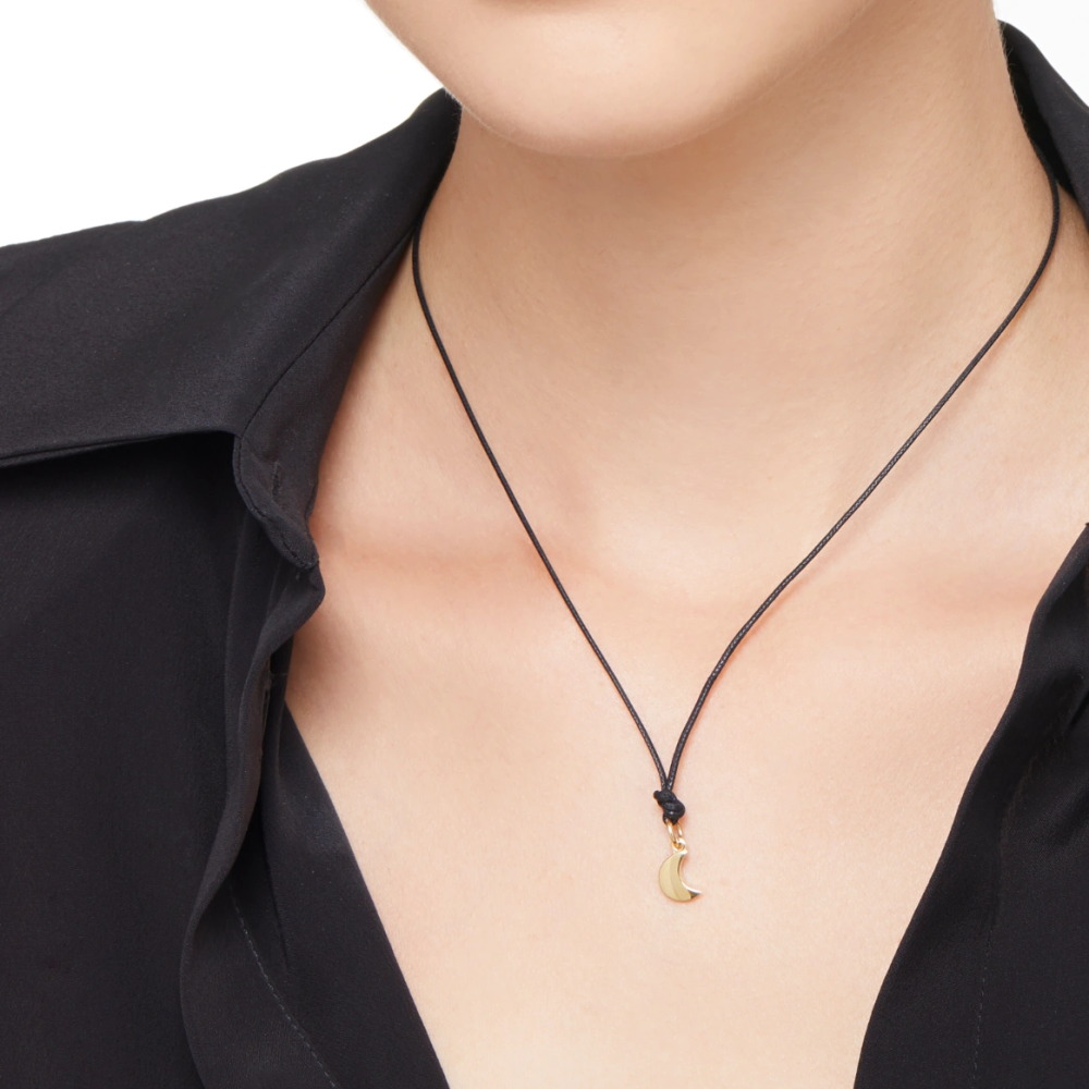 Pendentif Lune Or Jaune