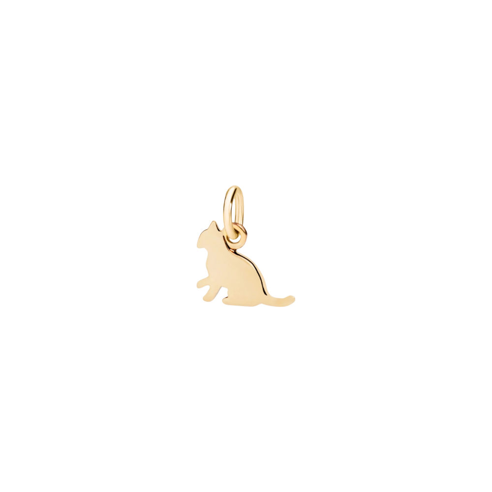 Pendentif Chat Or Jaune