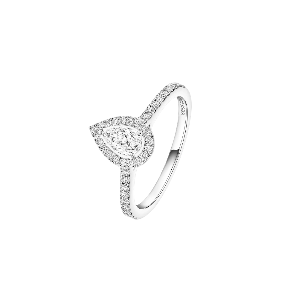 Bague solitaire Joy taille poire, petit modèle