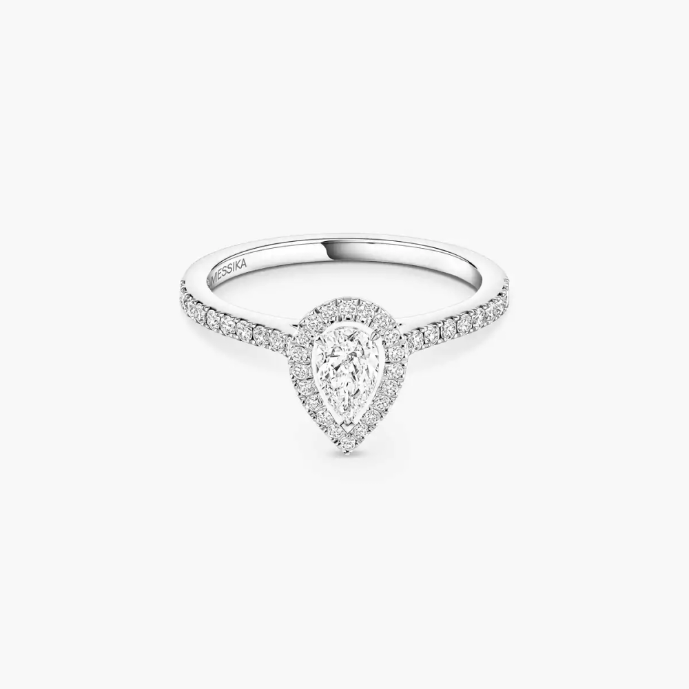Bague solitaire Joy taille poire, petit modèle