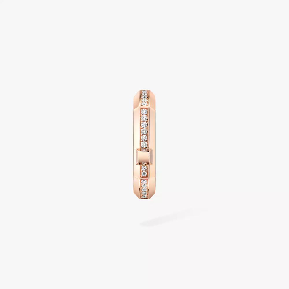 Mono boucle d'oreille Moderniste pavée, petit modèle