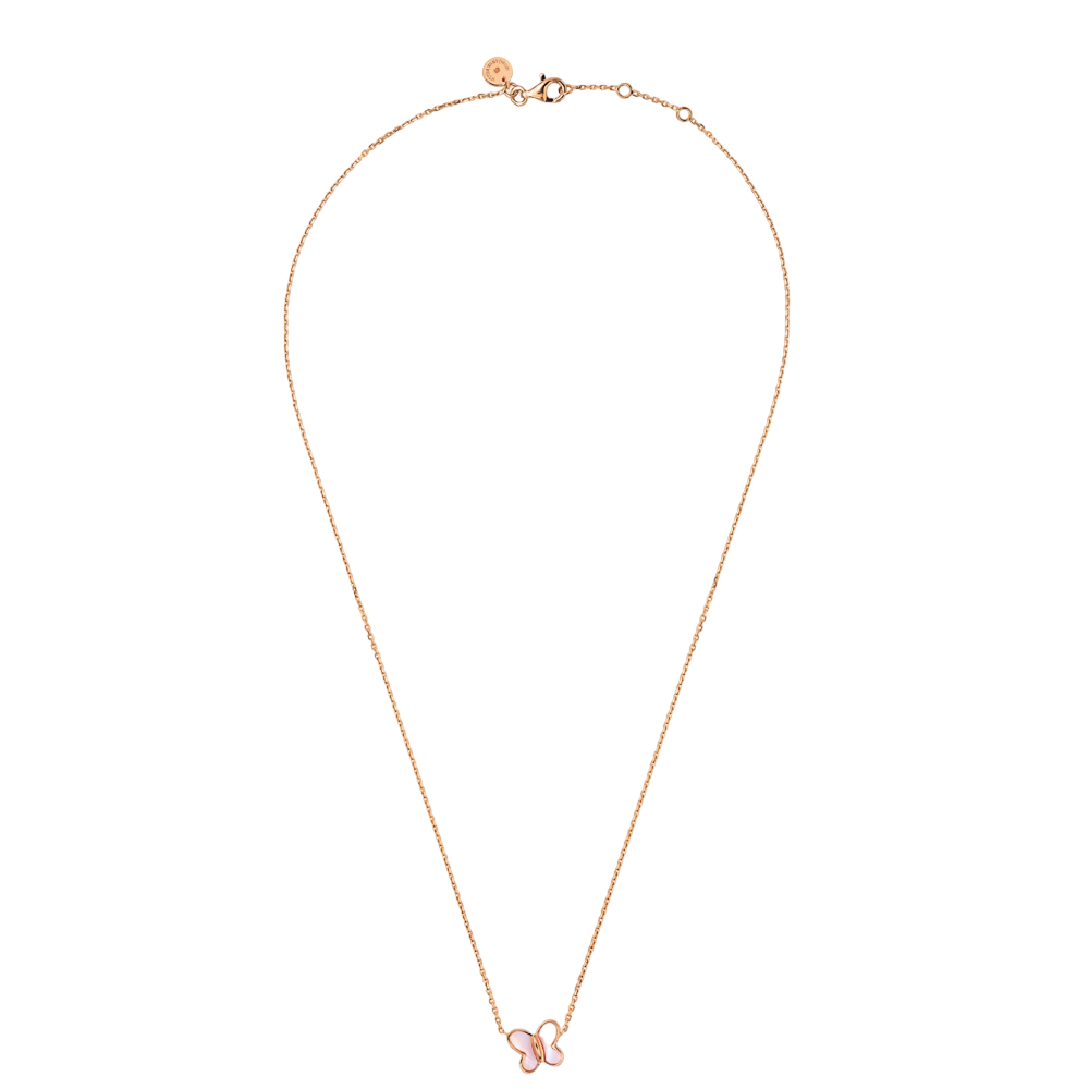 Collier, Nacre Rose, Or Rose