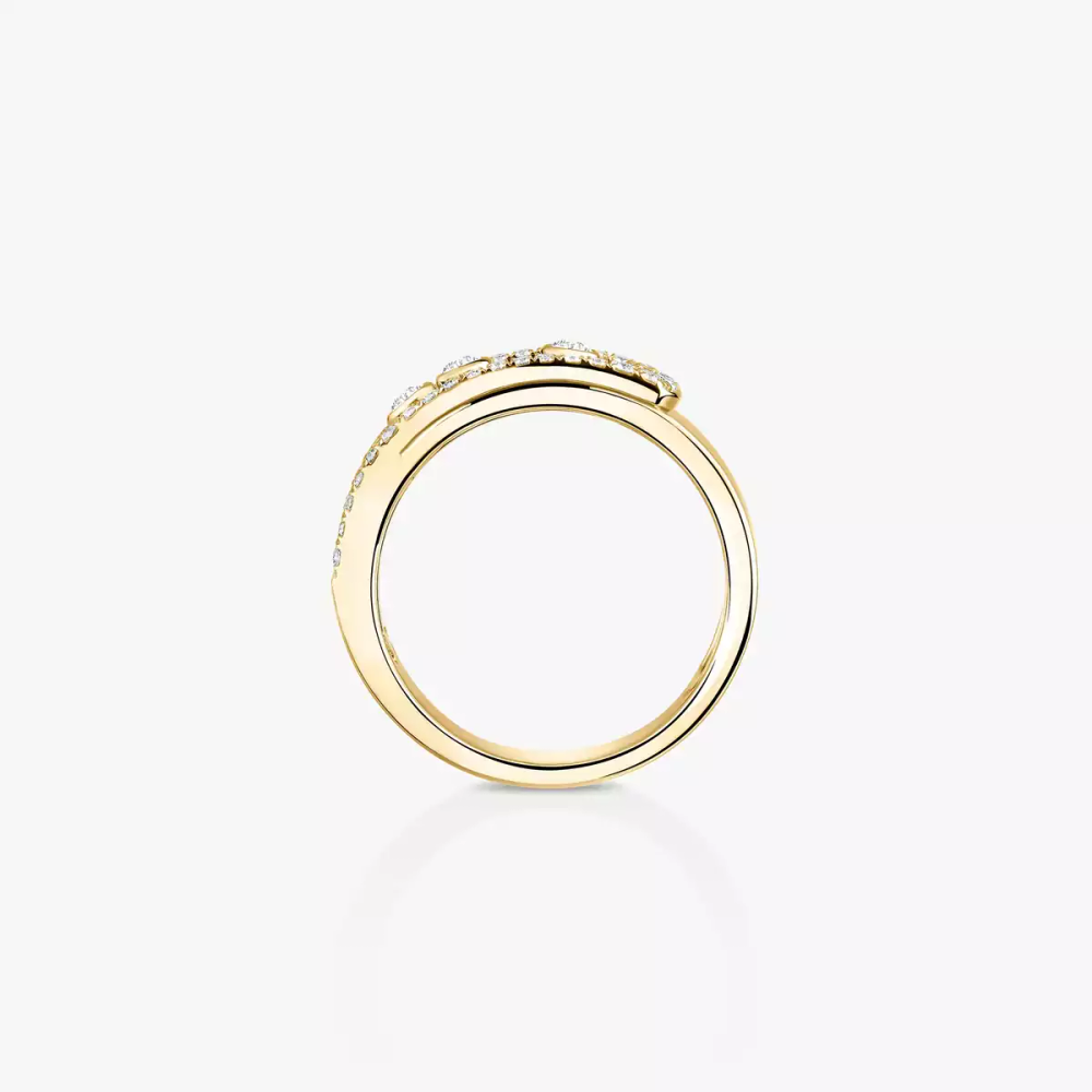 Bague Move Noa pavée, petit modèle