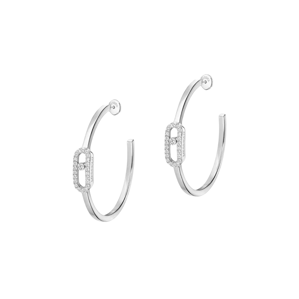 Boucles d'oreilles créoles Move Uno, petit modèle