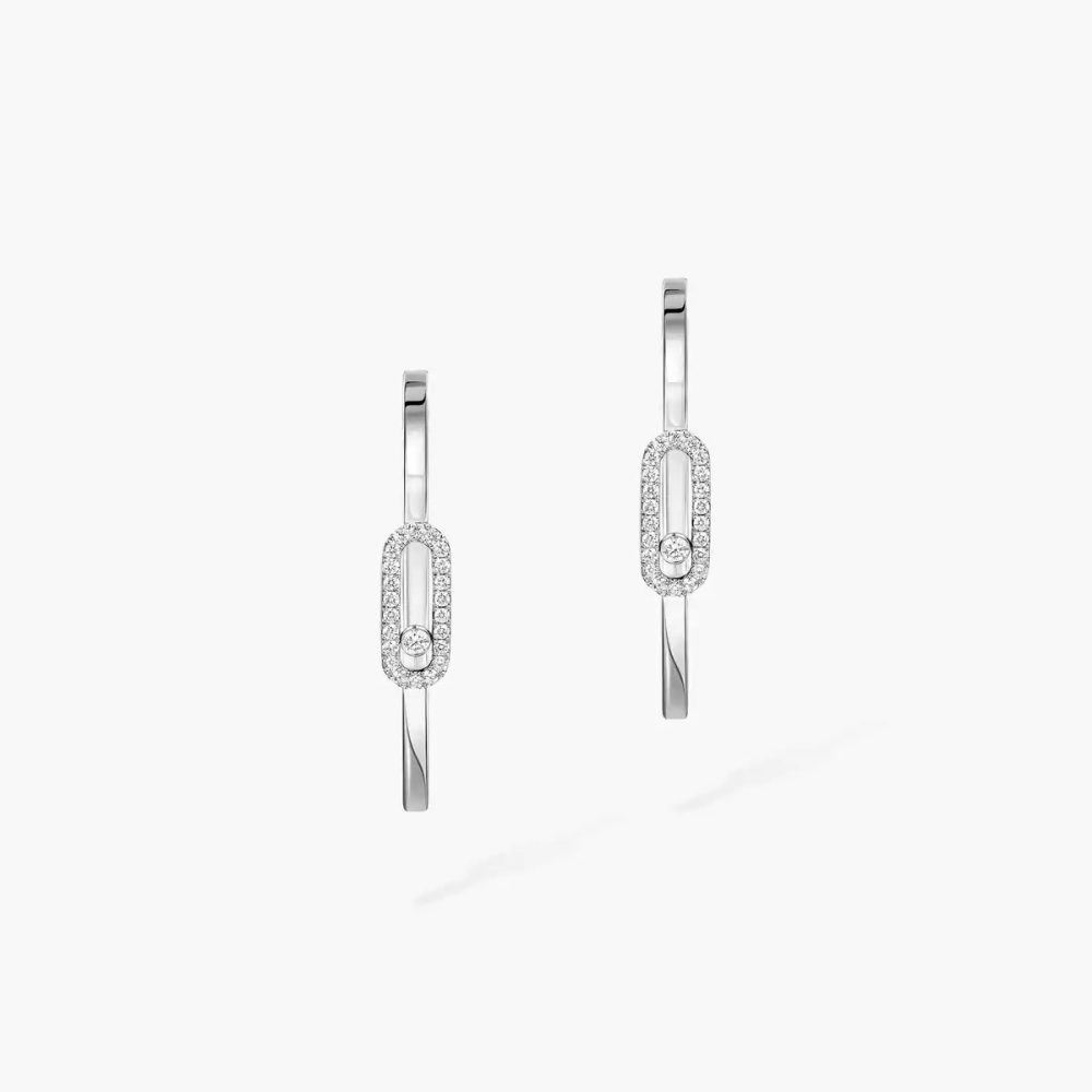 Boucles d'oreilles créoles Move Uno, petit modèle