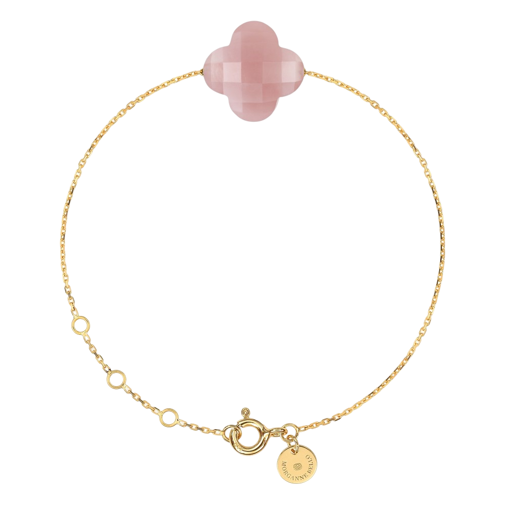 Bracelet, Quartz Guava, Or Jaune