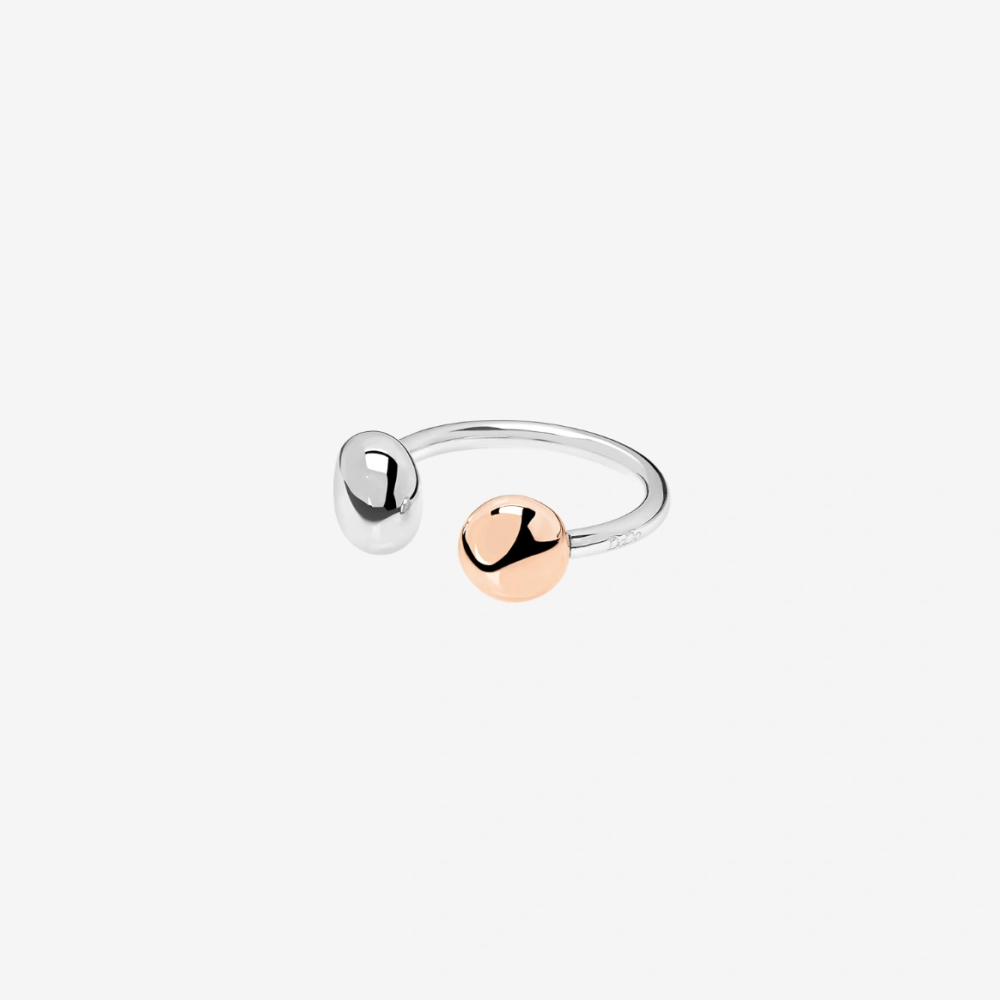 Bague Pepita Argent & Or Rose