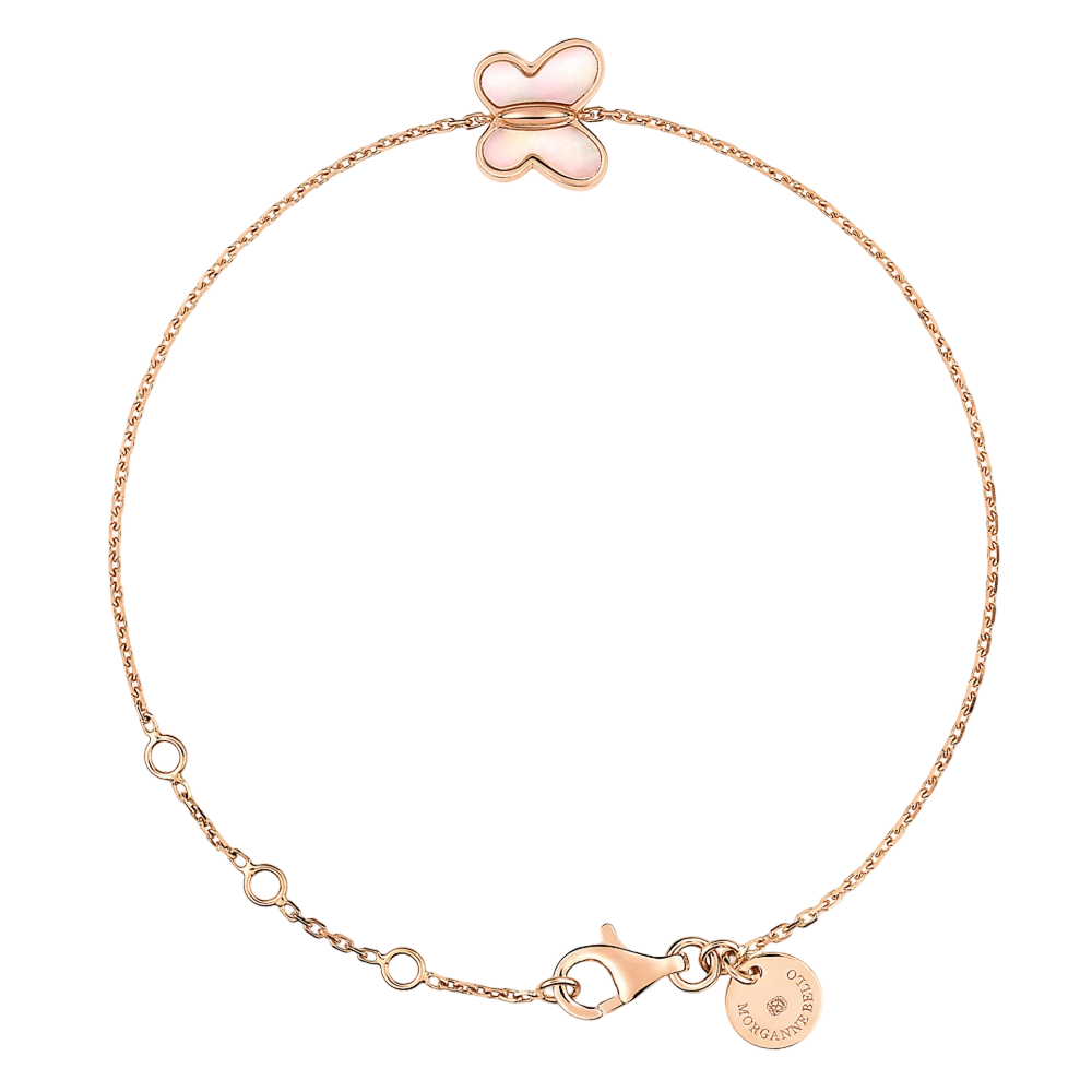 Bracelet, Nacre Rose, Or Rose