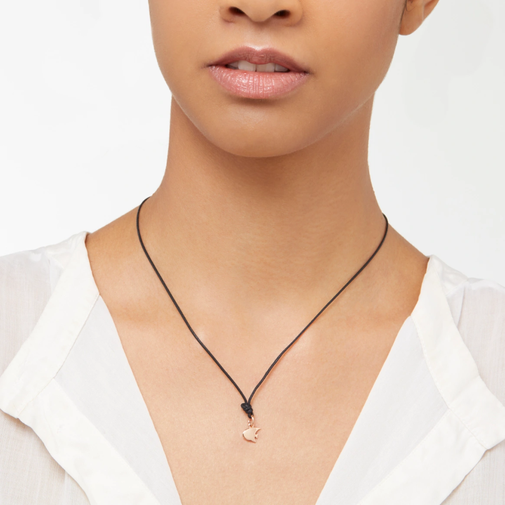 Pendentif Poisson-ange Or Rose