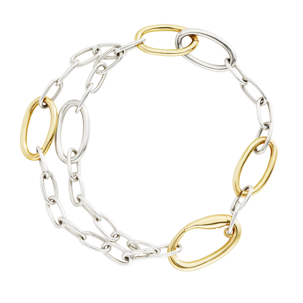 Bracelet Essentials Argent Et Argent Doré