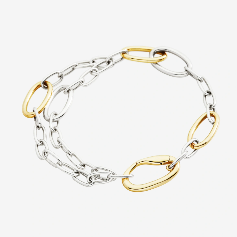 Bracelet Essentials Argent Et Argent Doré