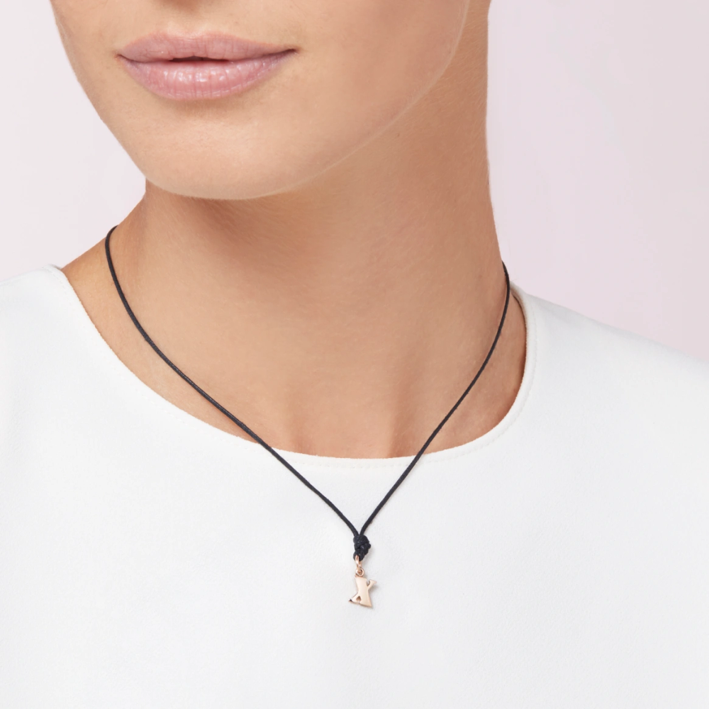 Pendentif Lettre X Or Rose - Bijouterie Aurea｜Morges