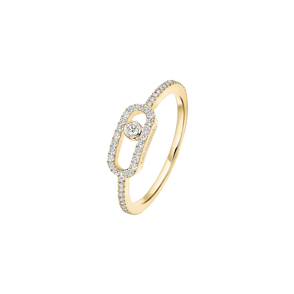 Bague Move Uno pavée, petit modèle