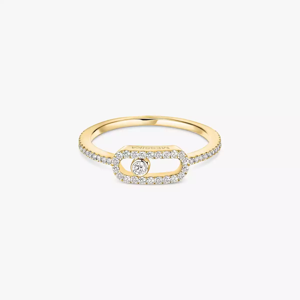Bague Move Uno pavée, petit modèle