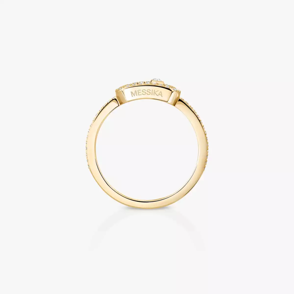 Bague Move Uno pavée, petit modèle