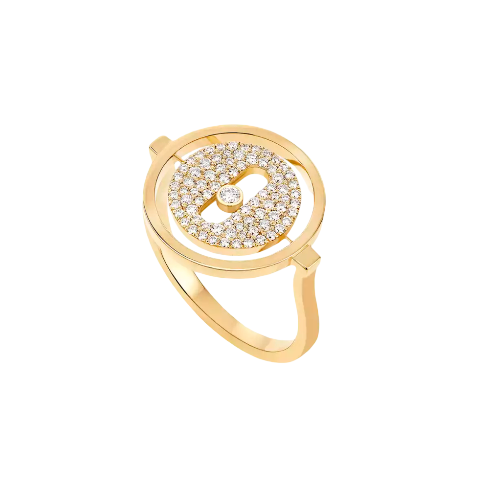 Bague Lucky Move pavée, petit modèle