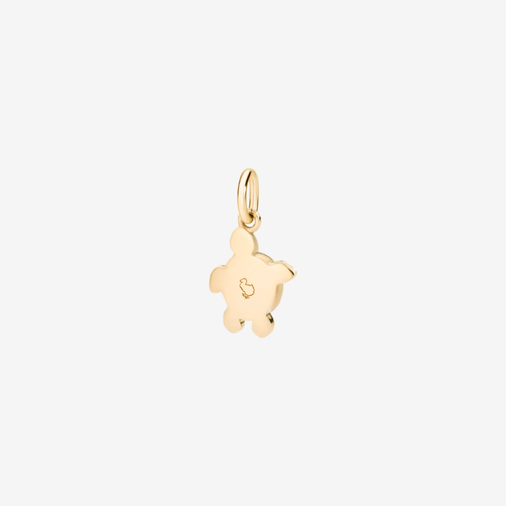 Pendentif Tortue Or Jaune, Tsavorites Et Diamants