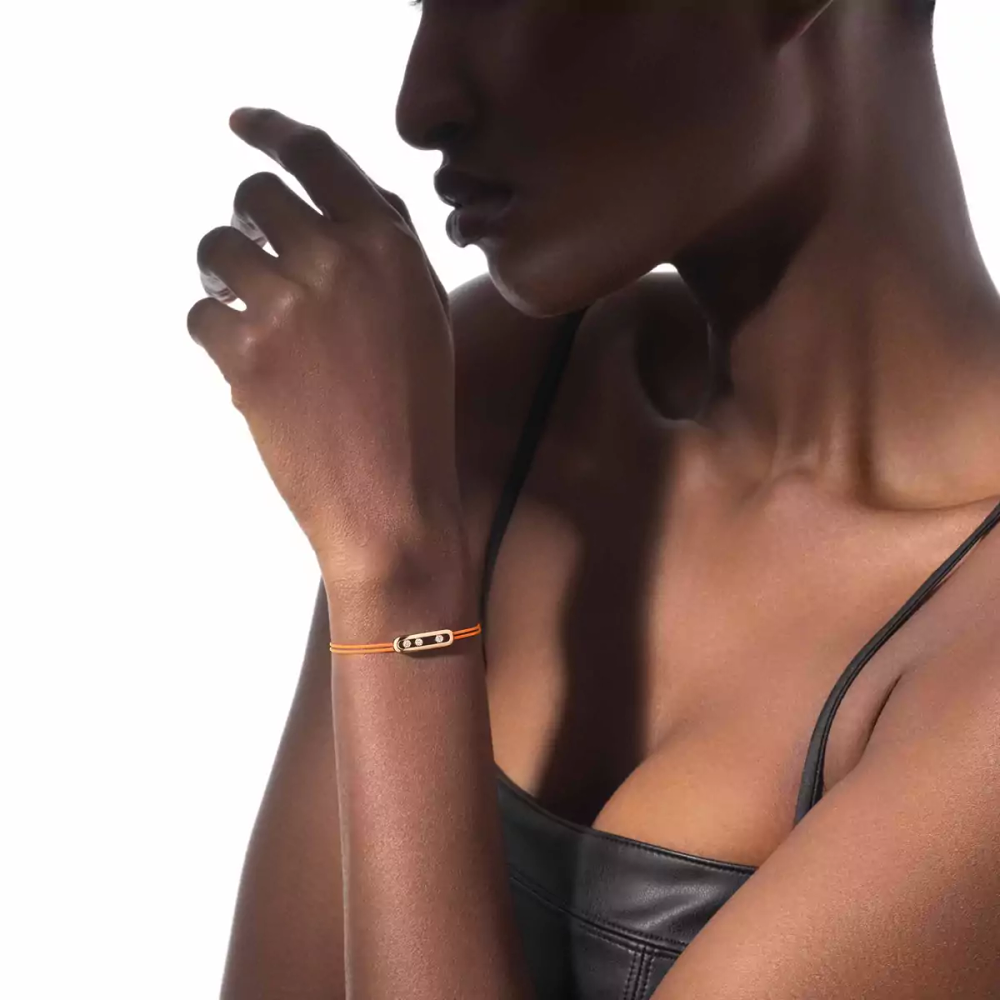 Bracelet cordon Messika Care(s) orange