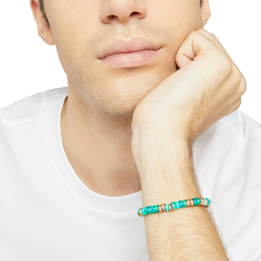 Rondelle Bracelet In Gold-plated Silver & Recycled Plastic