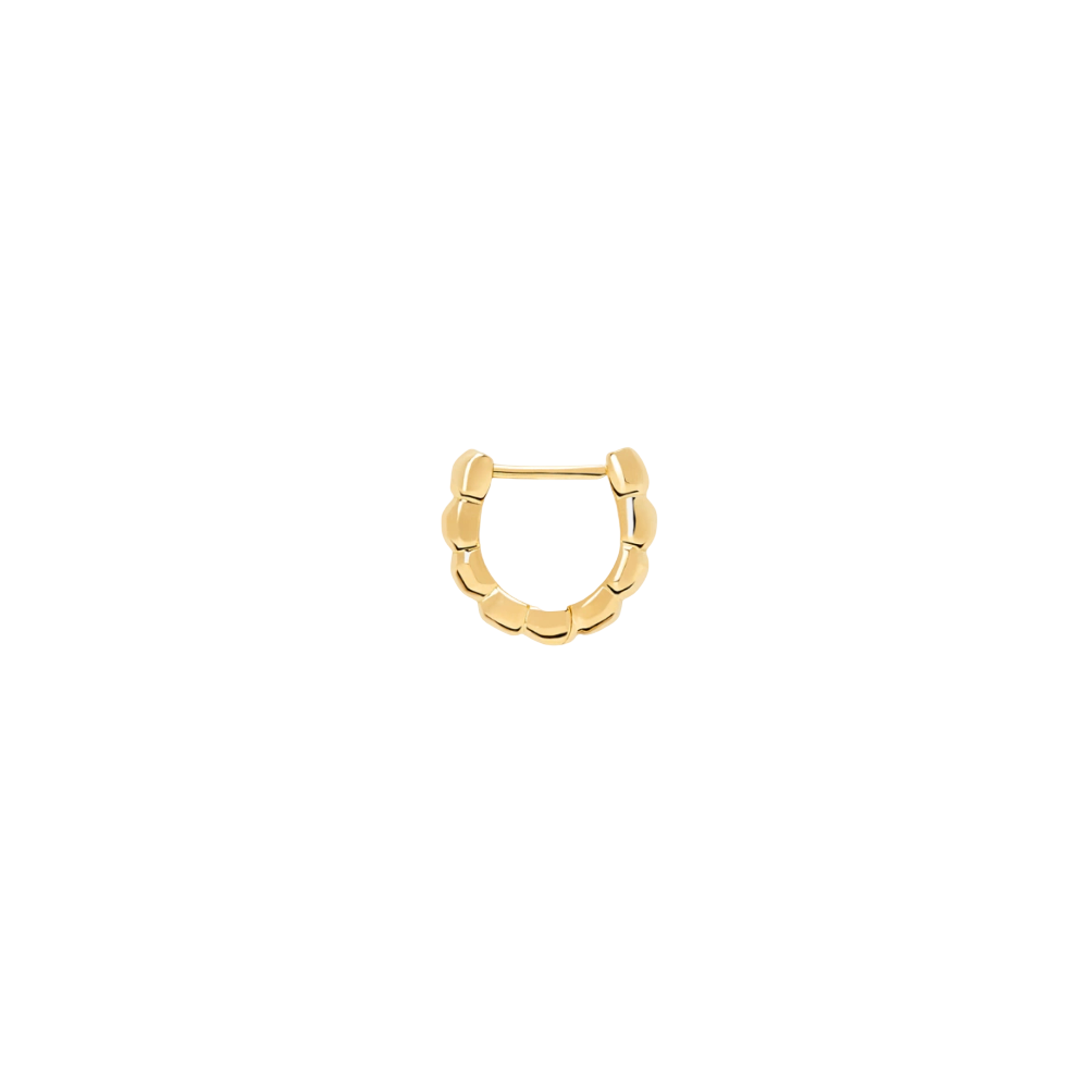 Boucle D'oreille Créole Granelli Or Jaune - Bijouterie Aurea｜Morges