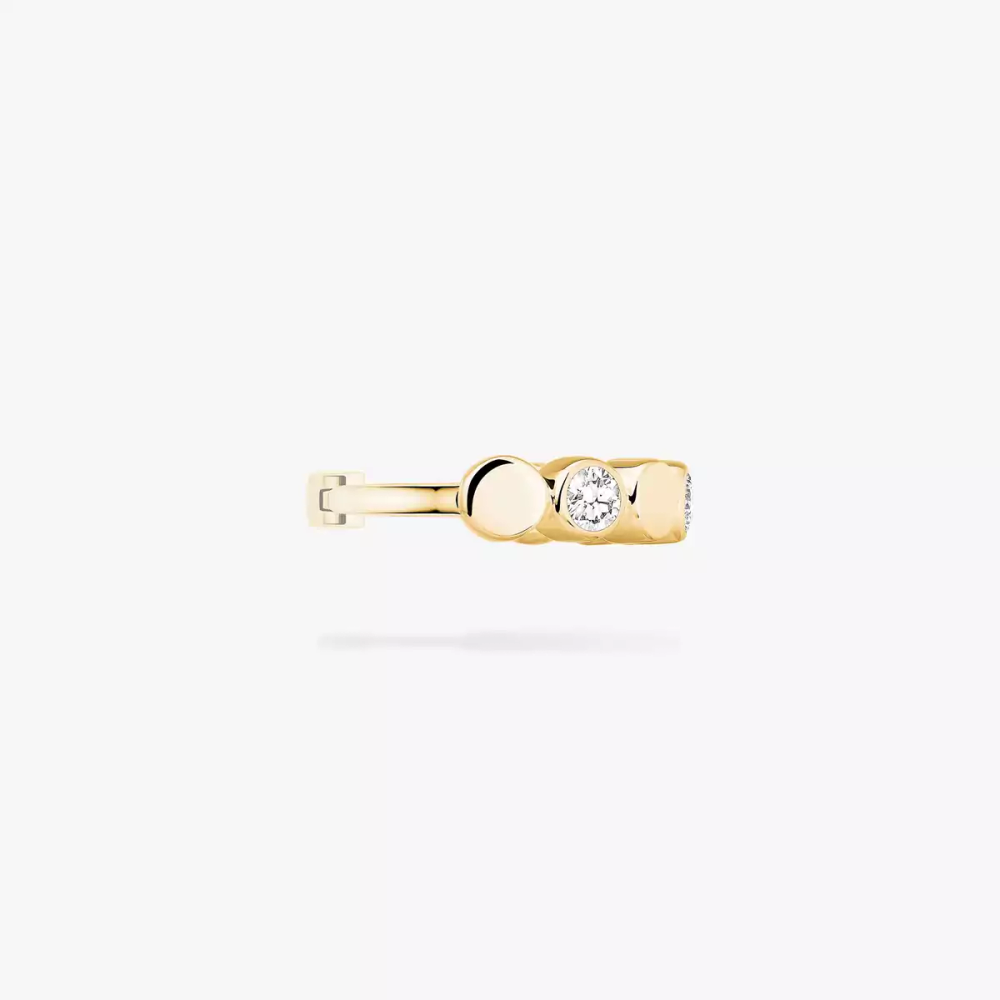 Clip d'oreille D-Vibes Mono clip d'oreille en or jaune D-Vibes
