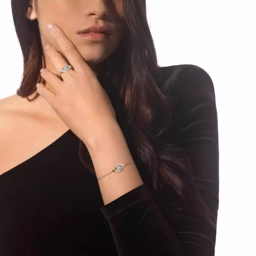 Bague Lucky Eye pavée