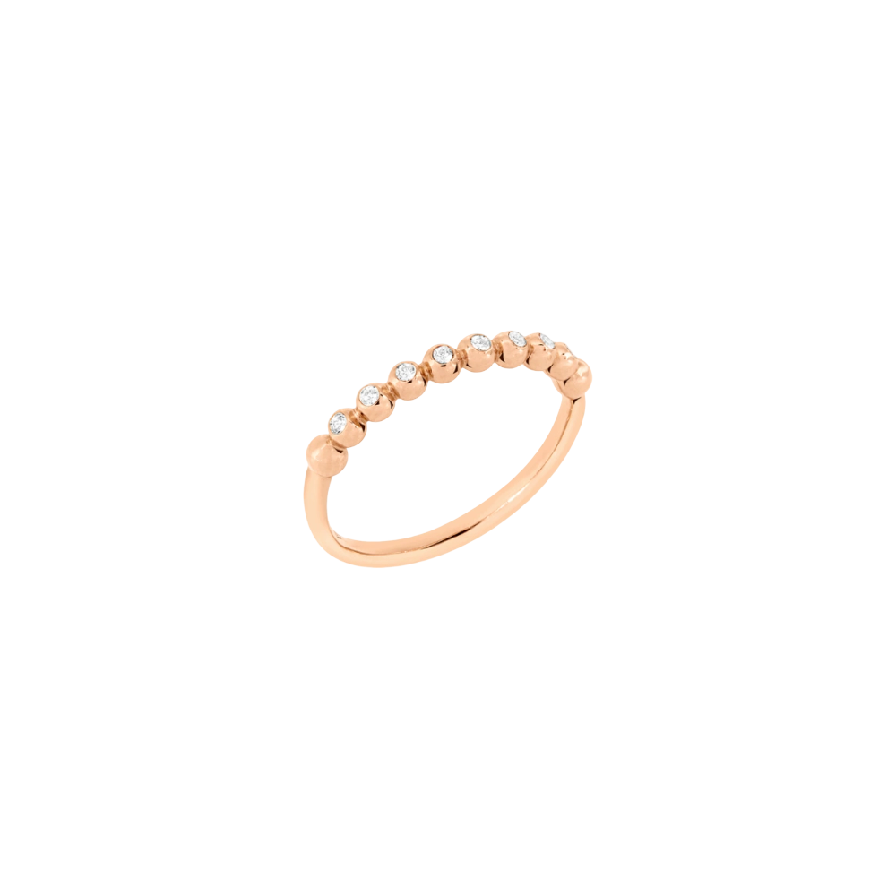 Bague Bollicine Or Rose & Diamants Blancs