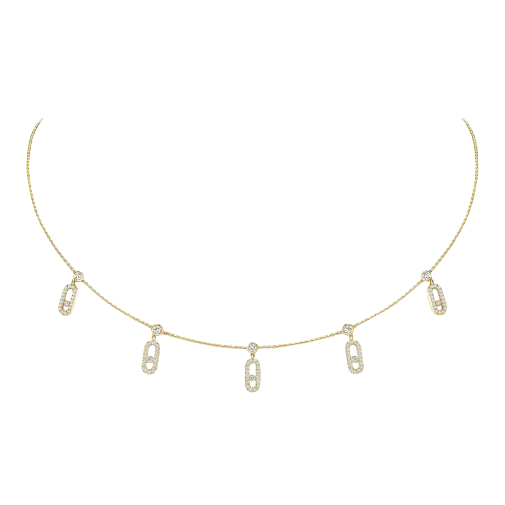 Collier choker Move Uno pavé